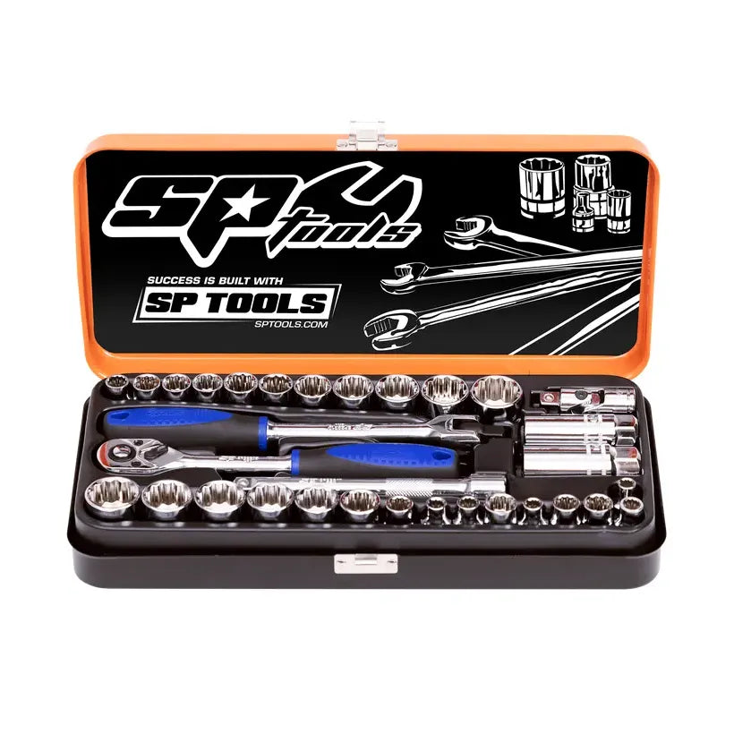 3/8"Dr Socket Set - Metric/SAE - 12pt - 32pc - South East Clearance Centre