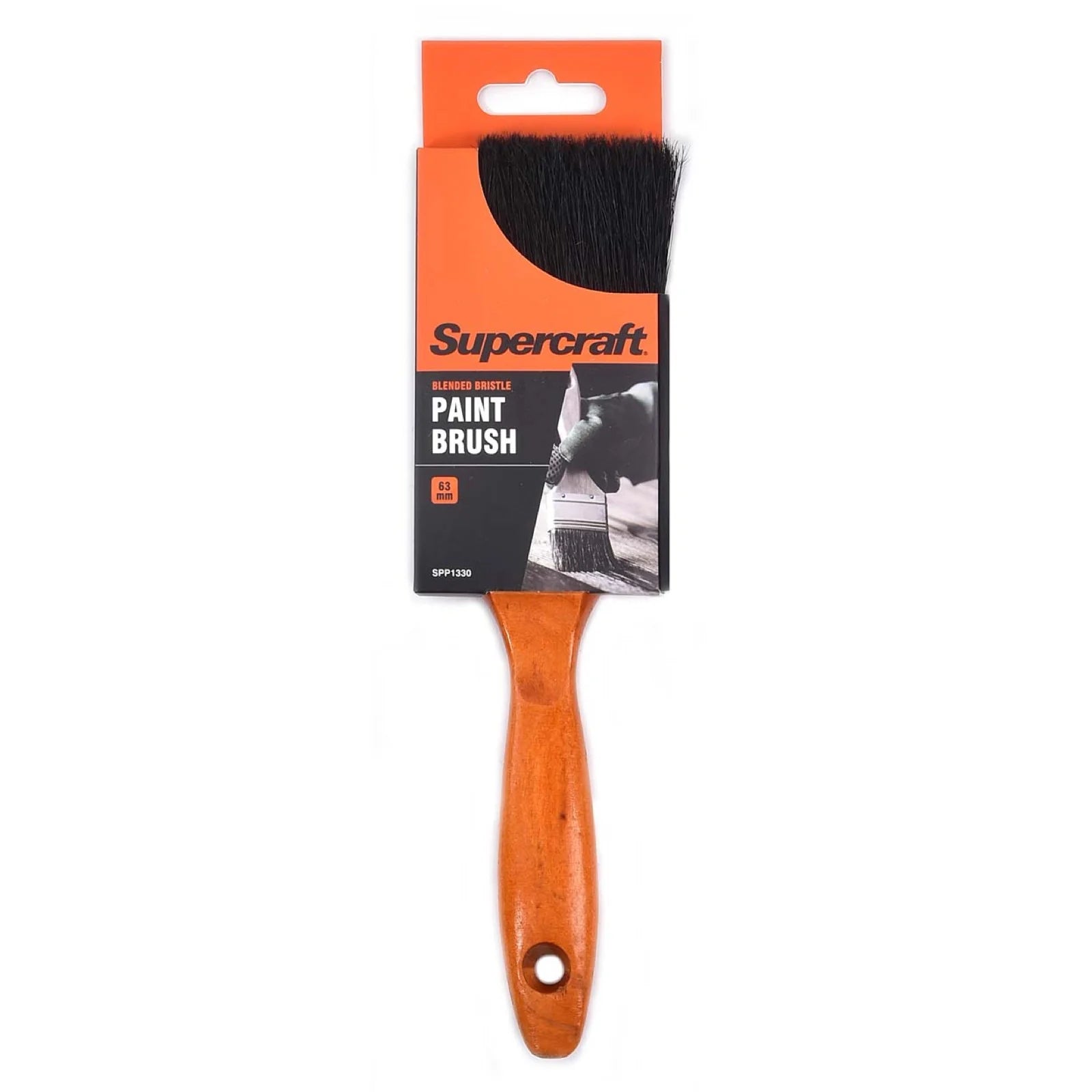 (24 pack) Supercraft SPP1330 Paint Brush 63mm Wood Handle - South East Clearance Centre