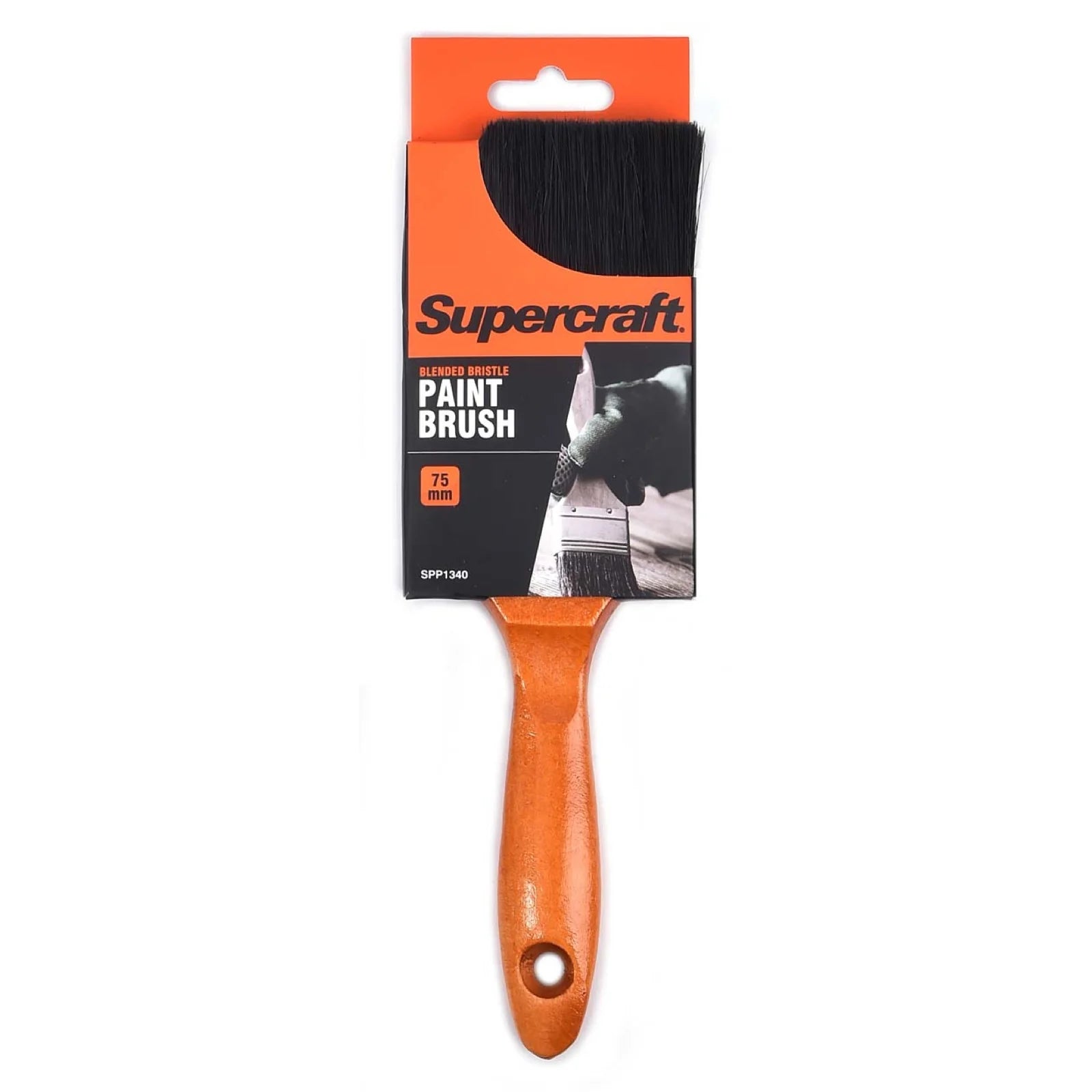 (24 Pack) Supercraft SPP1340 Paint Brush 75mm Wood Handle - South East Clearance Centre