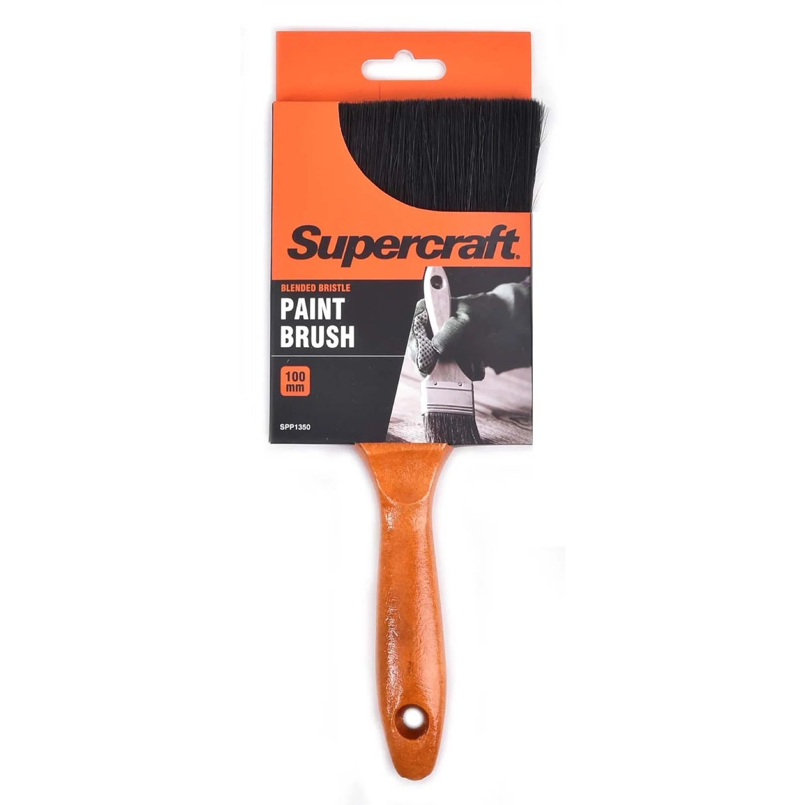 Supercraft SPP1350 Paint Brush 100mm Wood Handle (12 Pack) - South East Clearance Centre