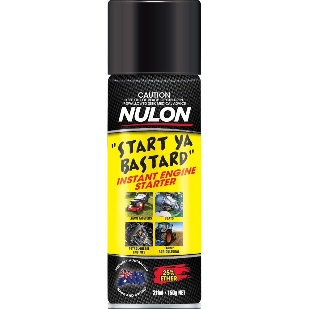 Nulon Start Ya Bastard Instant Engine Starter Aerosol Spray 150g SYB150