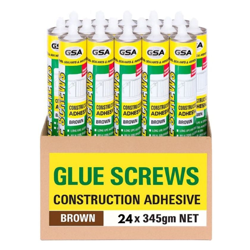 GSA Glue Screws Construction Adhesive 345gm - BOX OF 24 - South East Clearance Centre