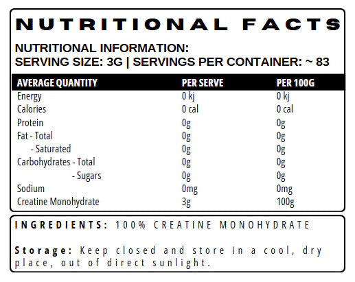 Training Day Labs Creatine Monohydrate - 83 Serves