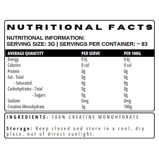 Training Day Labs Creatine Monohydrate - 83 Serves - South East Clearance Centre