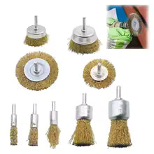 5 piece Wire Brush Wheel & Cup Set – Drill Fit 1/4" - South East Clearance Centre