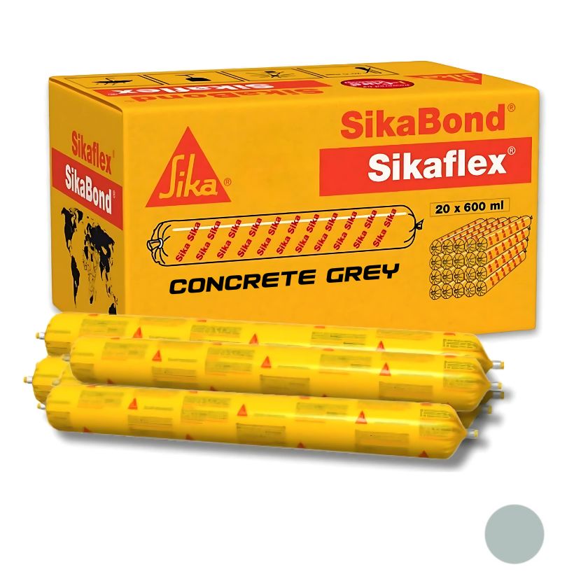 Sika 519842 600ml Sikaflex Pro Concrete Grey Polyurethane Joint Sealant (Box of 20) - South East Clearance Centre