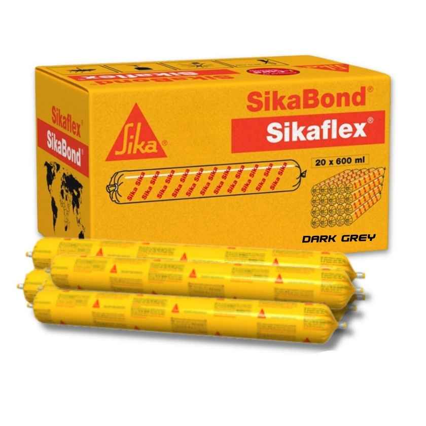Sika 600ml Dark Grey Sikaflex Pro+ Polyurethane Sealant (Box of 20) - Expiry July 2026
