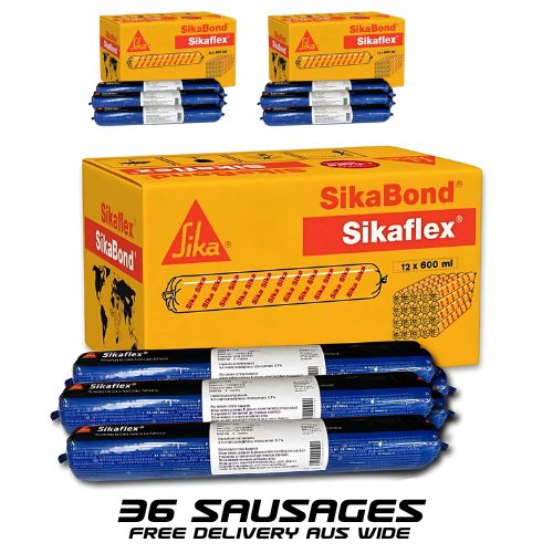 Sikaflex 258 Primerless Windscreen Adhesive - Black 600g Sausages for Auto Glass Repair - South East Clearance Centre