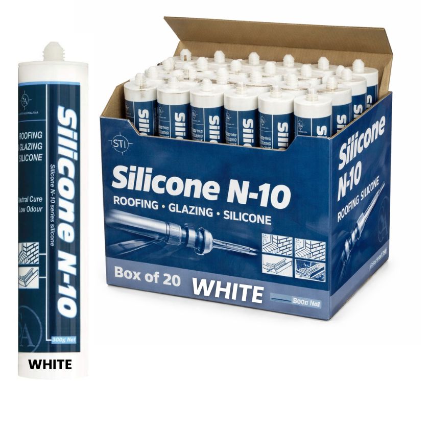 SCS2700 Silglaze N10 Neutral Cure Silicone 300g Cartridge - (WHITE) - BOX OF 20