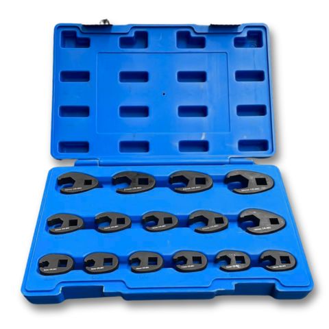 15 pieces Crowfoot Flare Nut Wrench Socket Set - South East Clearance Centre