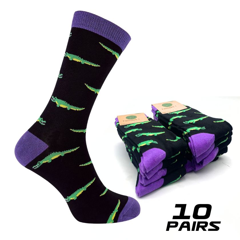 Crocodile Socks, Size 11-14 (10 Pairs) - South East Clearance Centre