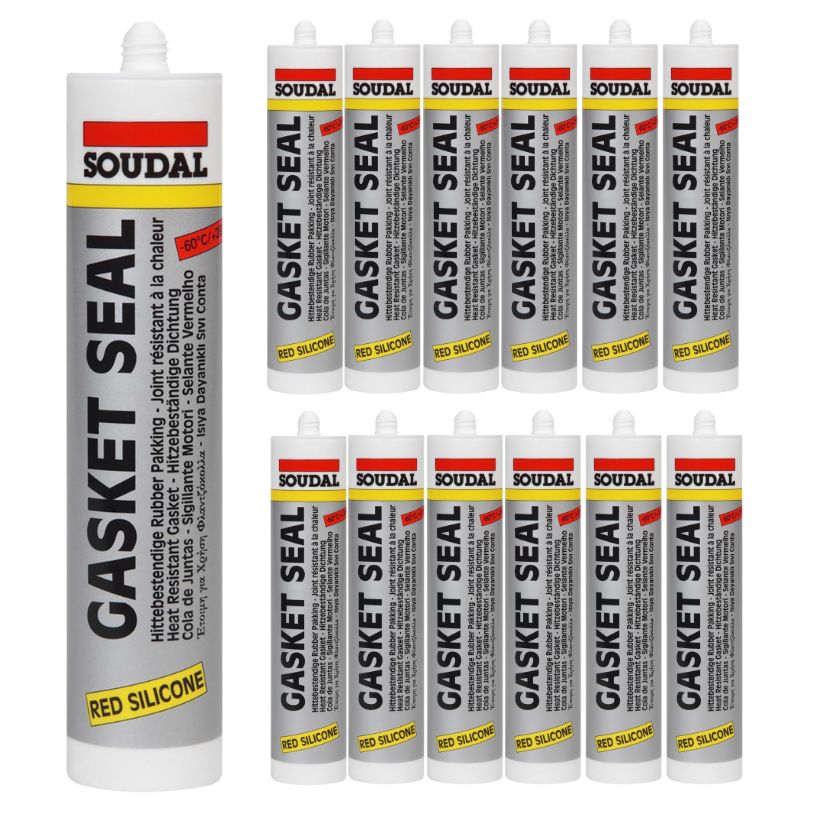 Soudal Gasket Seal - Red (Up to 285°C) 310ml 103460 - South East Clearance Centre