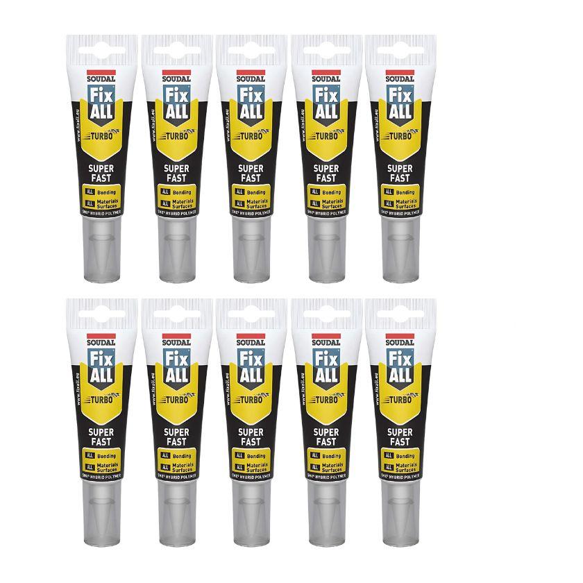 Soudal 131077 Fix all Turbo 125ml - White (Box of 10) - South East Clearance Centre