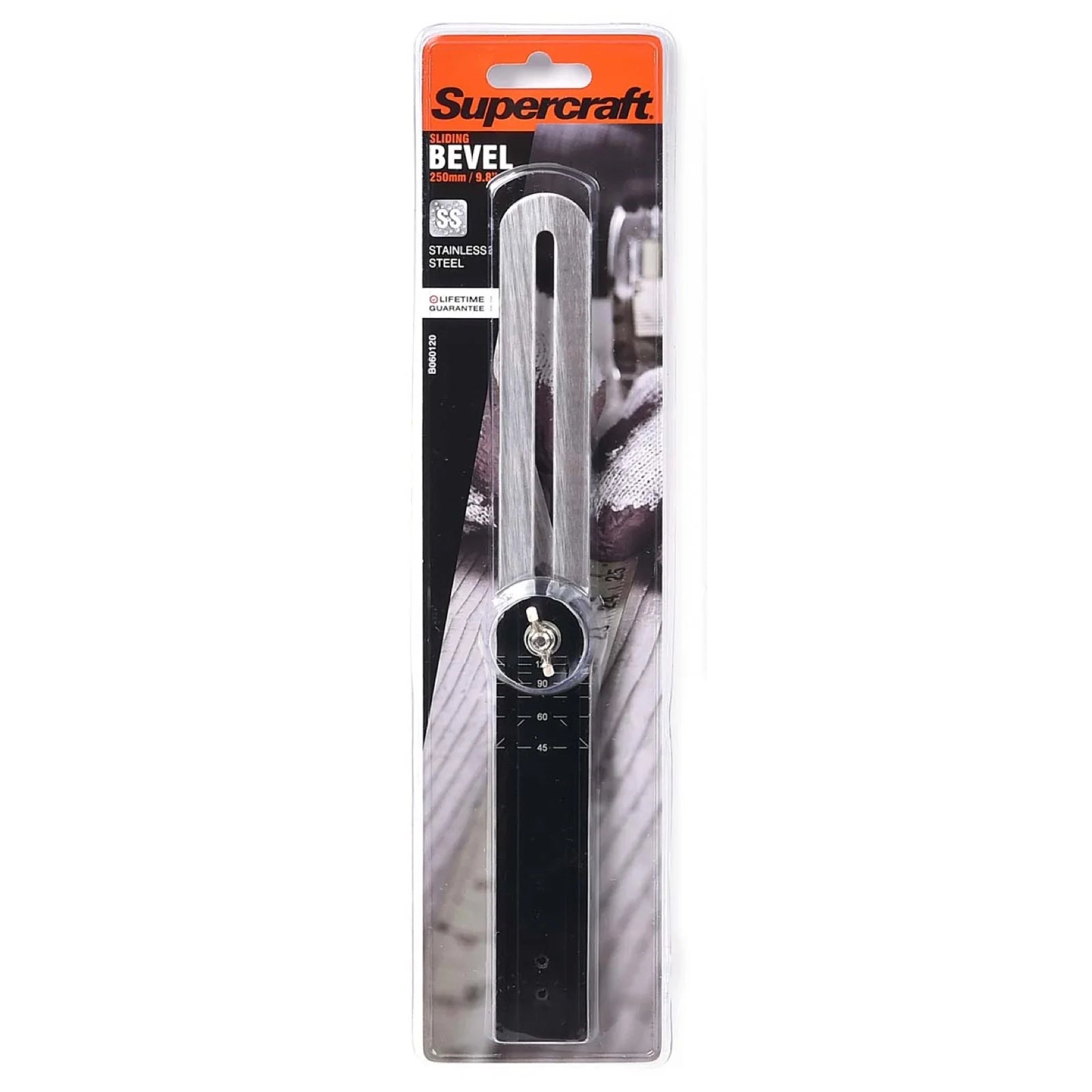 Supercraft Bevel Sliding 250mm Steel – Precision Angle Measurement Tool (B060120) - South East Clearance Centre