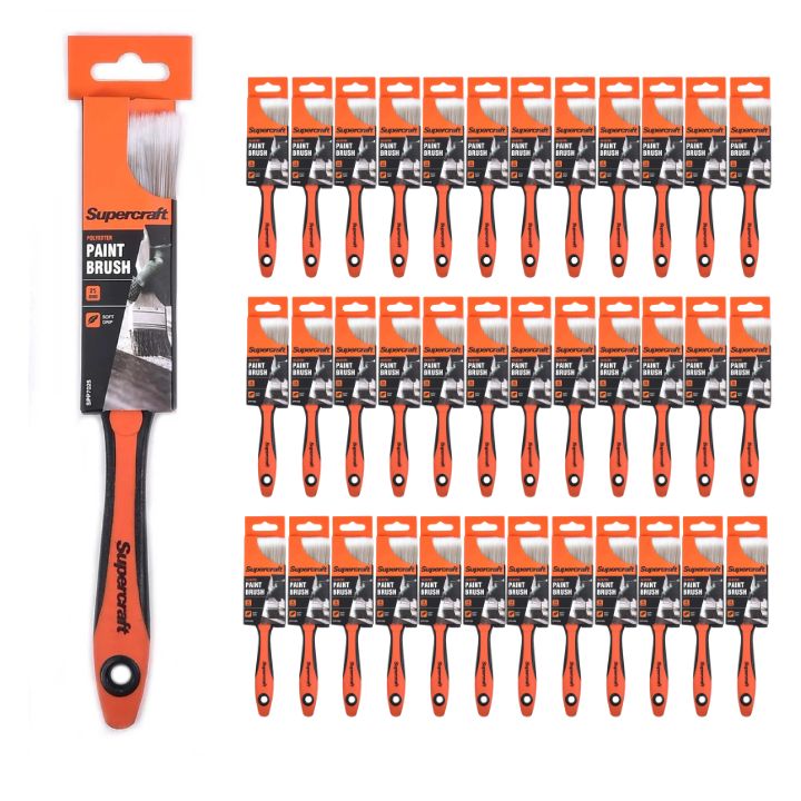 Supercraft SPP7025 Paint Brush Soft Grip 25mm (36 Pack) - South East Clearance Centre