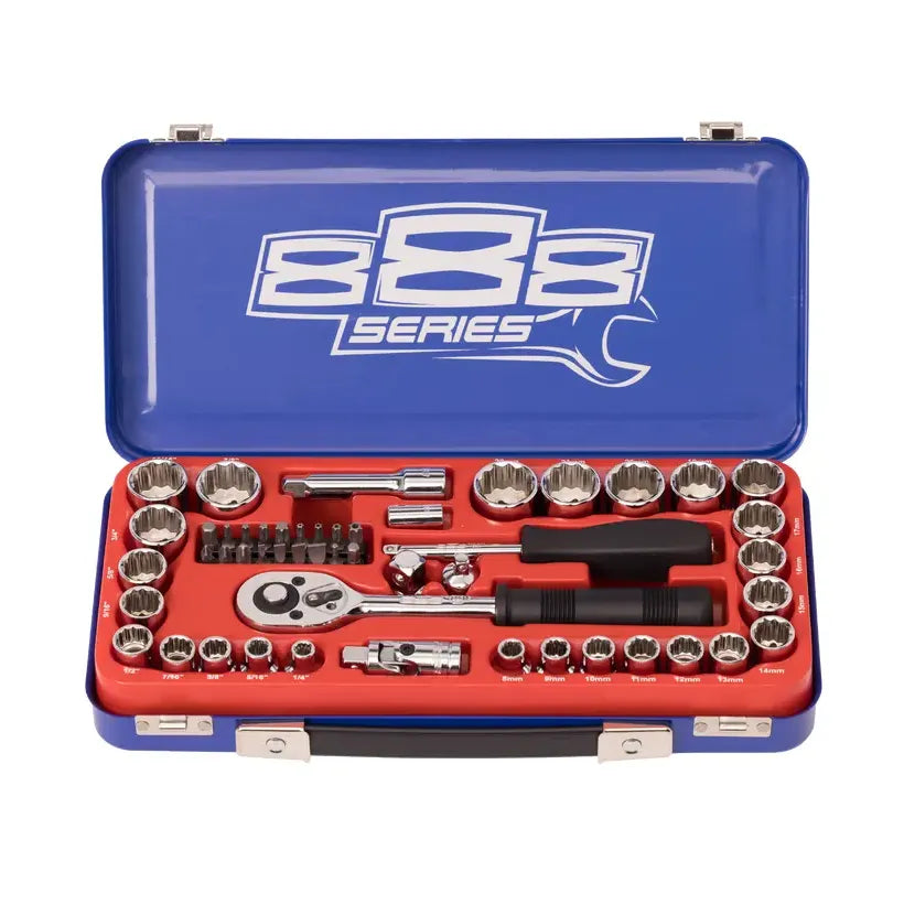 3/8"Dr - Socket Set - 888 Series - Metric/SAE - 12pt - 50pc - South East Clearance Centre