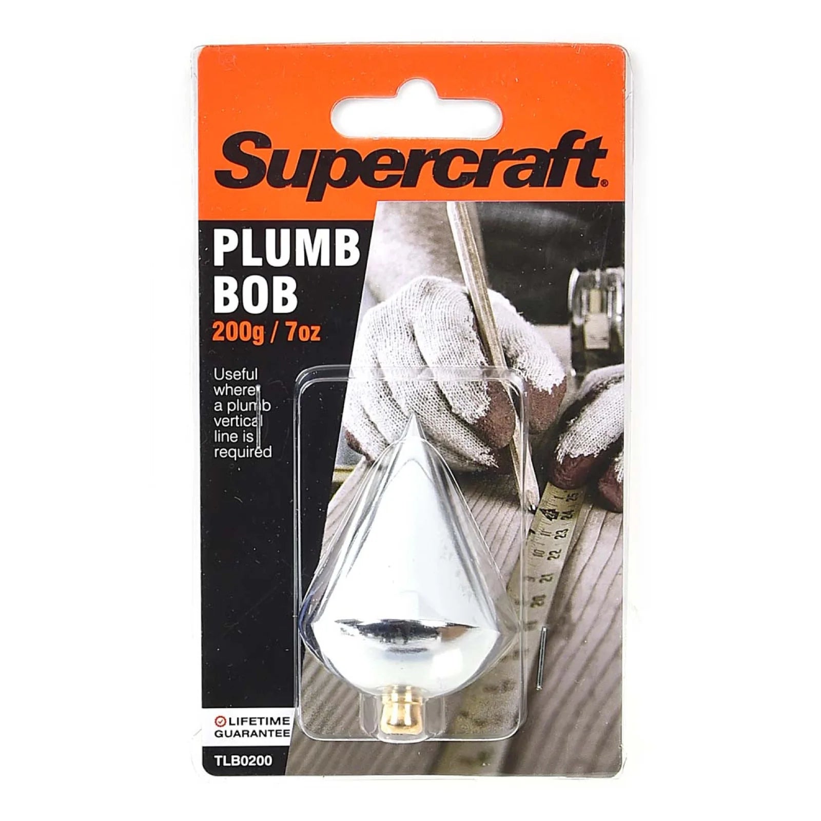 Supercraft TLB0200 Plumb Bob 200gm - South East Clearance Centre