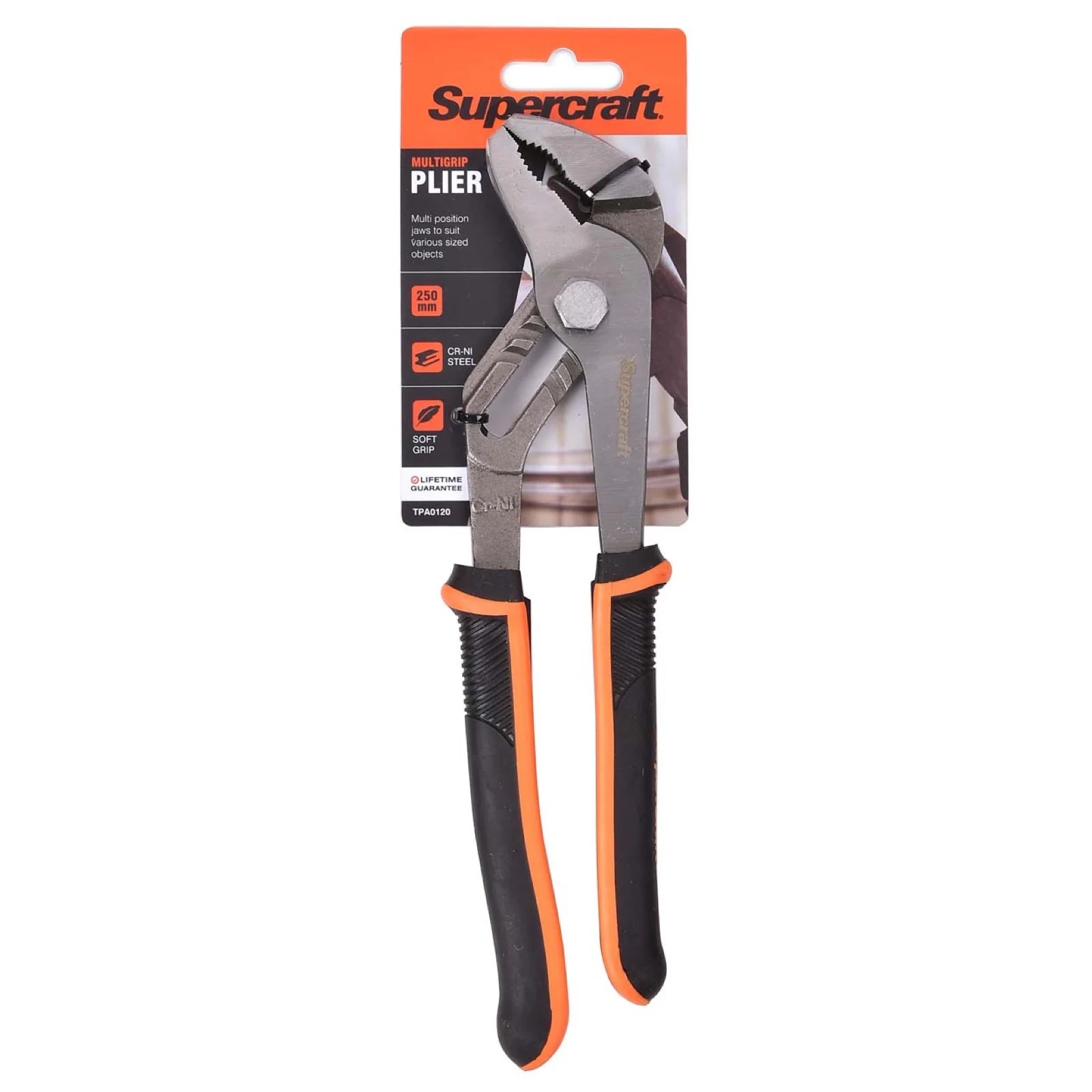 Supercraft Plier Multigrip 250mm - South East Clearance Centre
