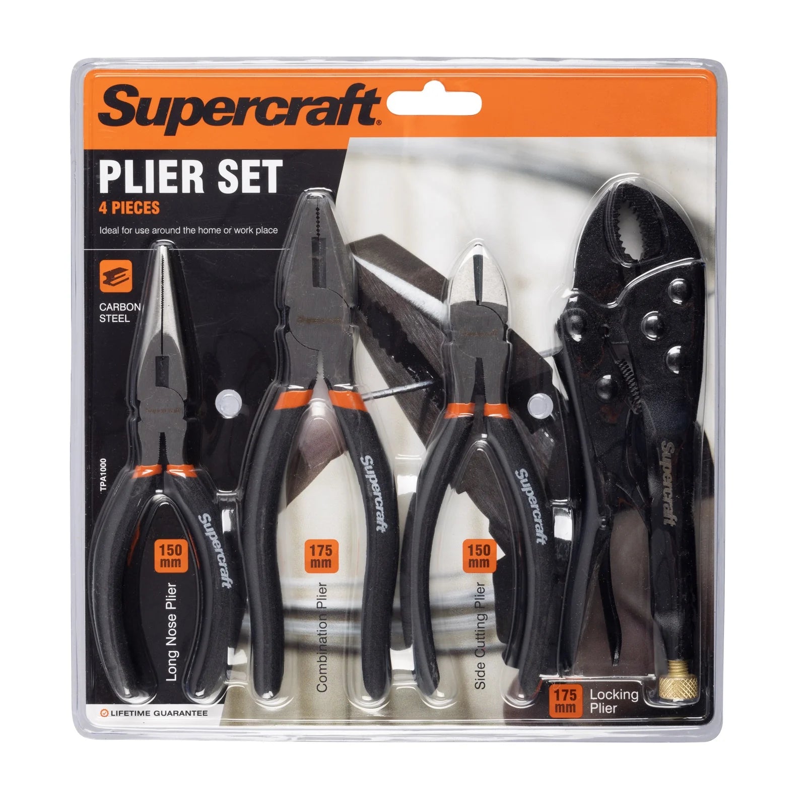 Supercraft 4-Piece Plier Set - South East Clearance Centre