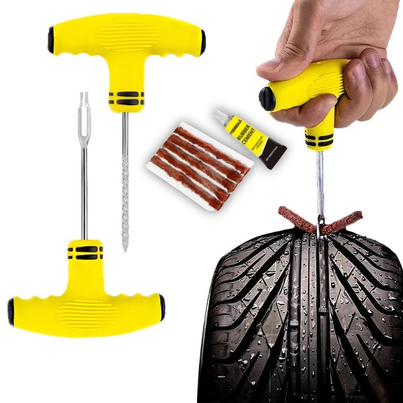 Deluxe Tyre Puncture Plug Repair Kit - 8 Piece kit - South East Clearance Centre