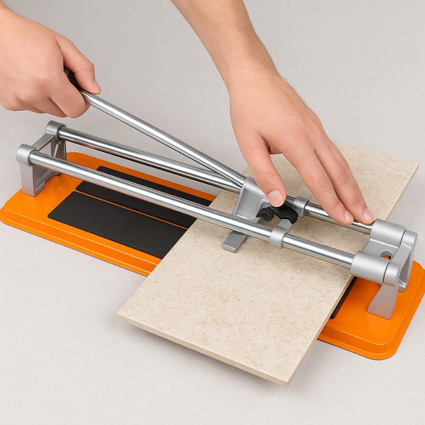 Supercraft SCT0100 Ambidextrous Manual Tile Cutter Cutting Machine w/ Tri Square 300mm - South East Clearance Centre