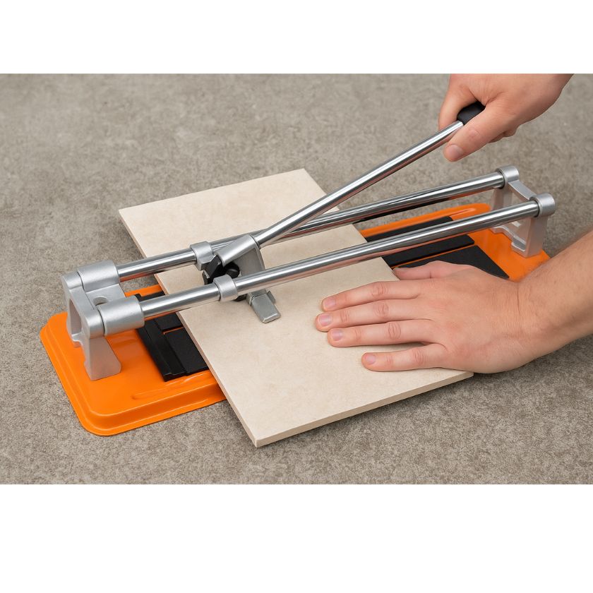 Supercraft SCT0100 Ambidextrous Manual Tile Cutter Cutting Machine w/ Tri Square 300mm - South East Clearance Centre