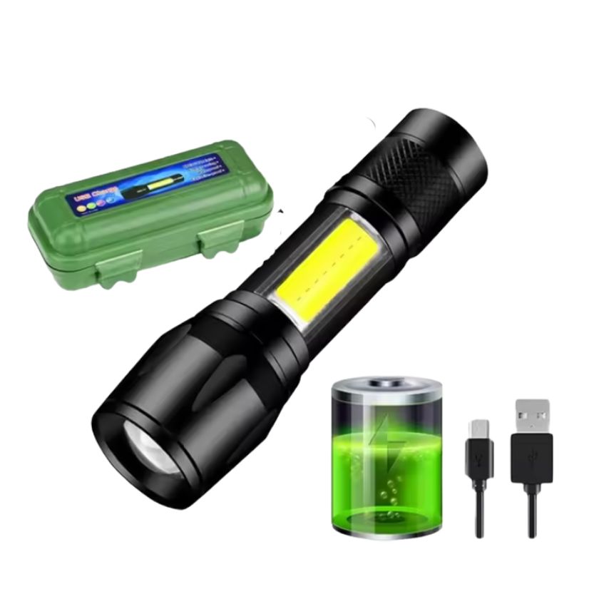 Retractable Pen Flashlight – USB Rechargeable, Waterproof & Portable - South East Clearance Centre