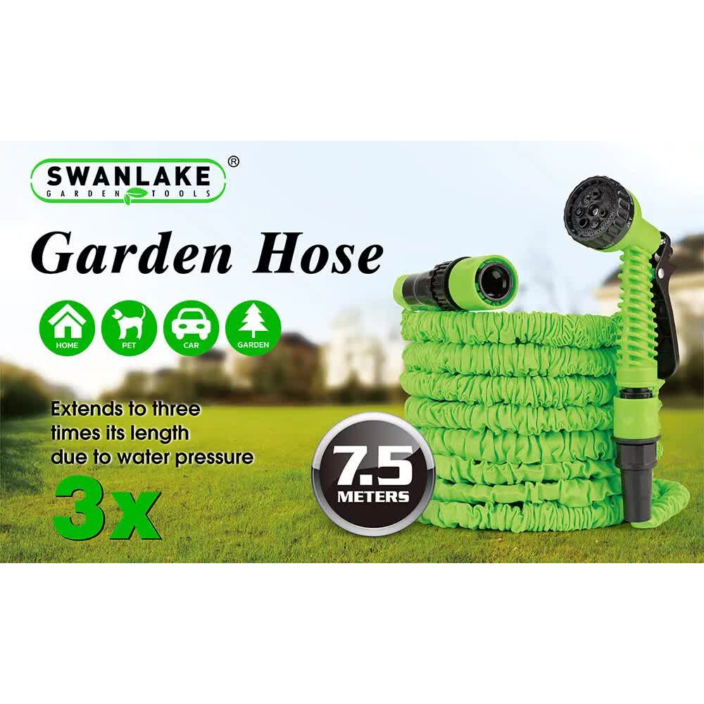Expandable Garden Hose Kit – 7.5m with Spray Gun