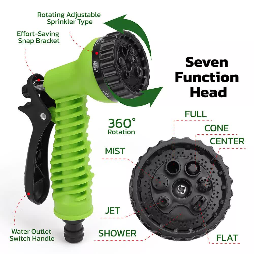 Expandable Garden Hose Kit – 7.5m with Spray Gun