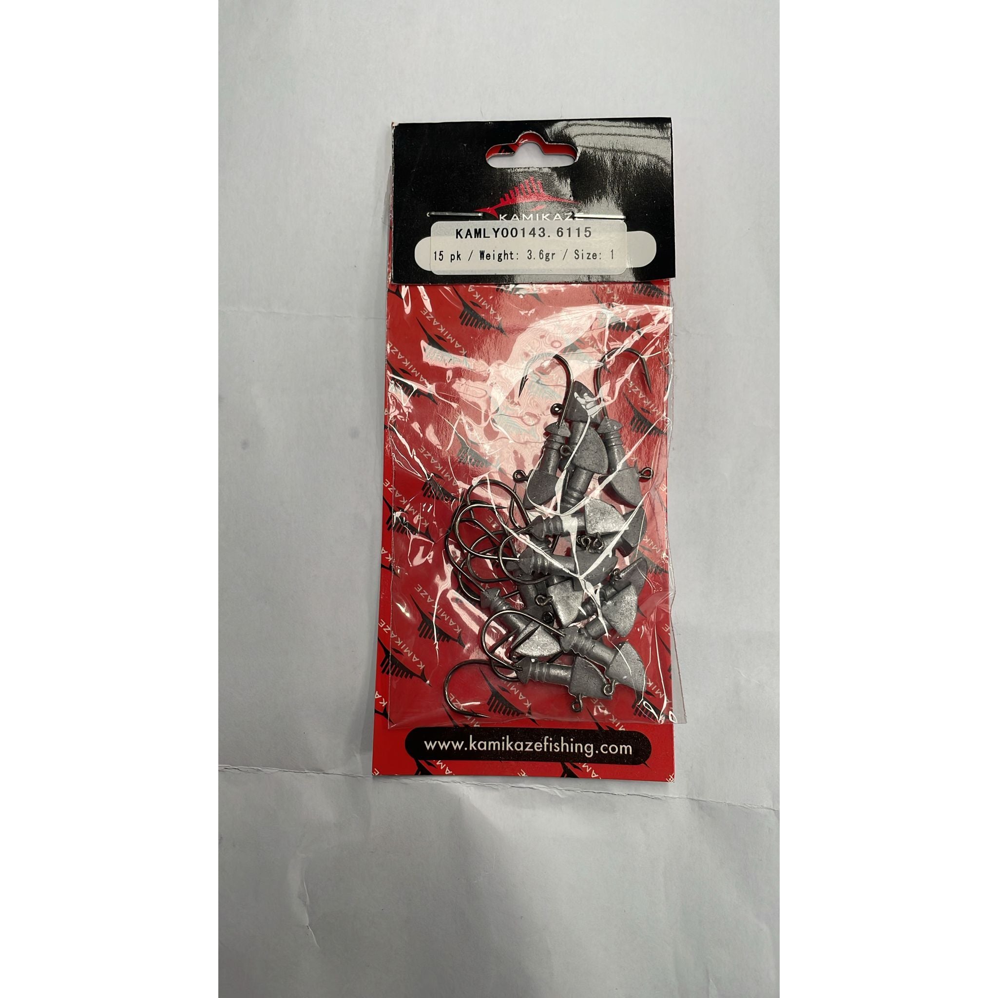 Jighead, 15 Pack, Size 1, 3.6 grams - South East Clearance Centre