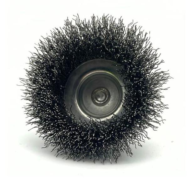 (3 Pack) Crimp Wire Spindle Mounted Cup Brush (75mm) - South East Clearance Centre