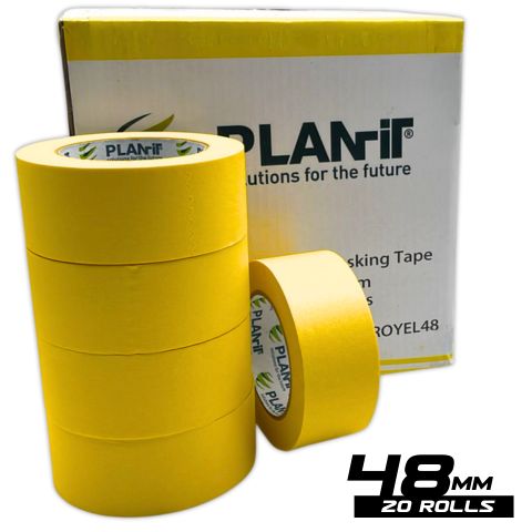 Yellow Painters Masking Tape (50 metres per roll) - South East Clearance Centre