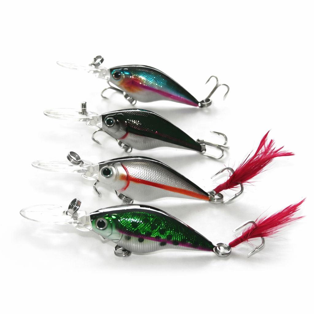 Kamikaze Snoopy C Hard Body Lures – 4 Piece Set with Lure Bag - South East Clearance Centre