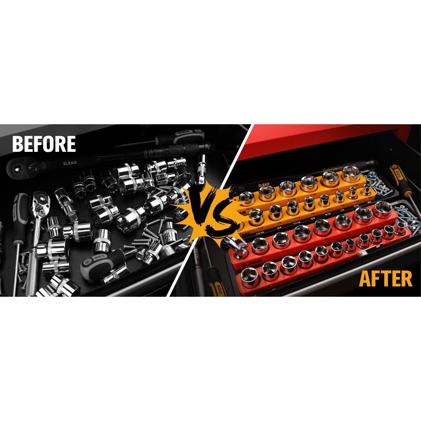 1/2" Drive Magnetic Detacheable Socket Organiser Set - South East Clearance Centre