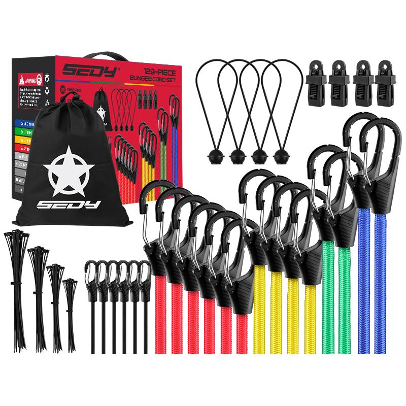 129 Piece Bungee Cord Set - South East Clearance Centre
