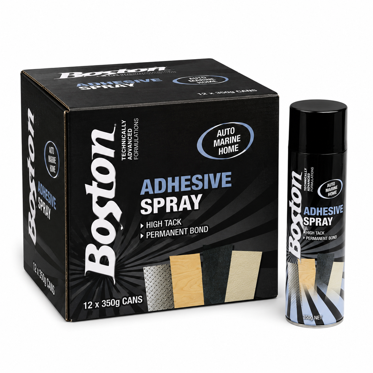 BOSTON ADHESIVE SPRAY 350GM 78690 (12 Cans)