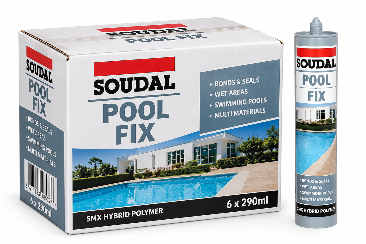 Soudal Pool Fix SMX Hybrid Polymer 290ml – Box of 6