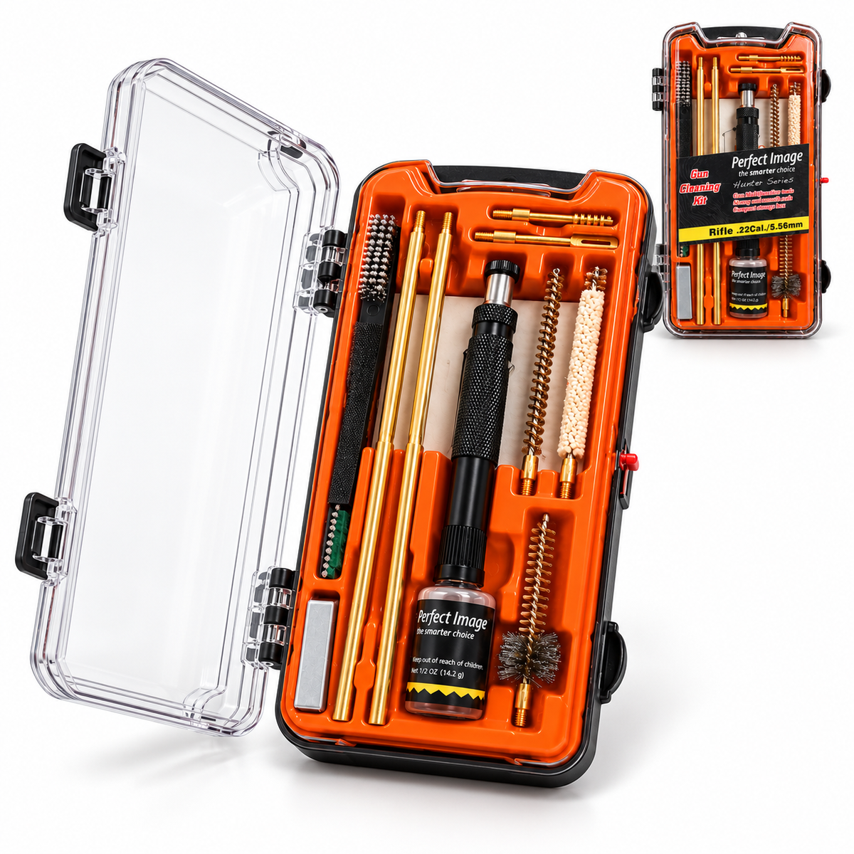 Perfect Image Hunter Series Rifle Gun Cleaning Kit – .22 Cal / 5.56mm