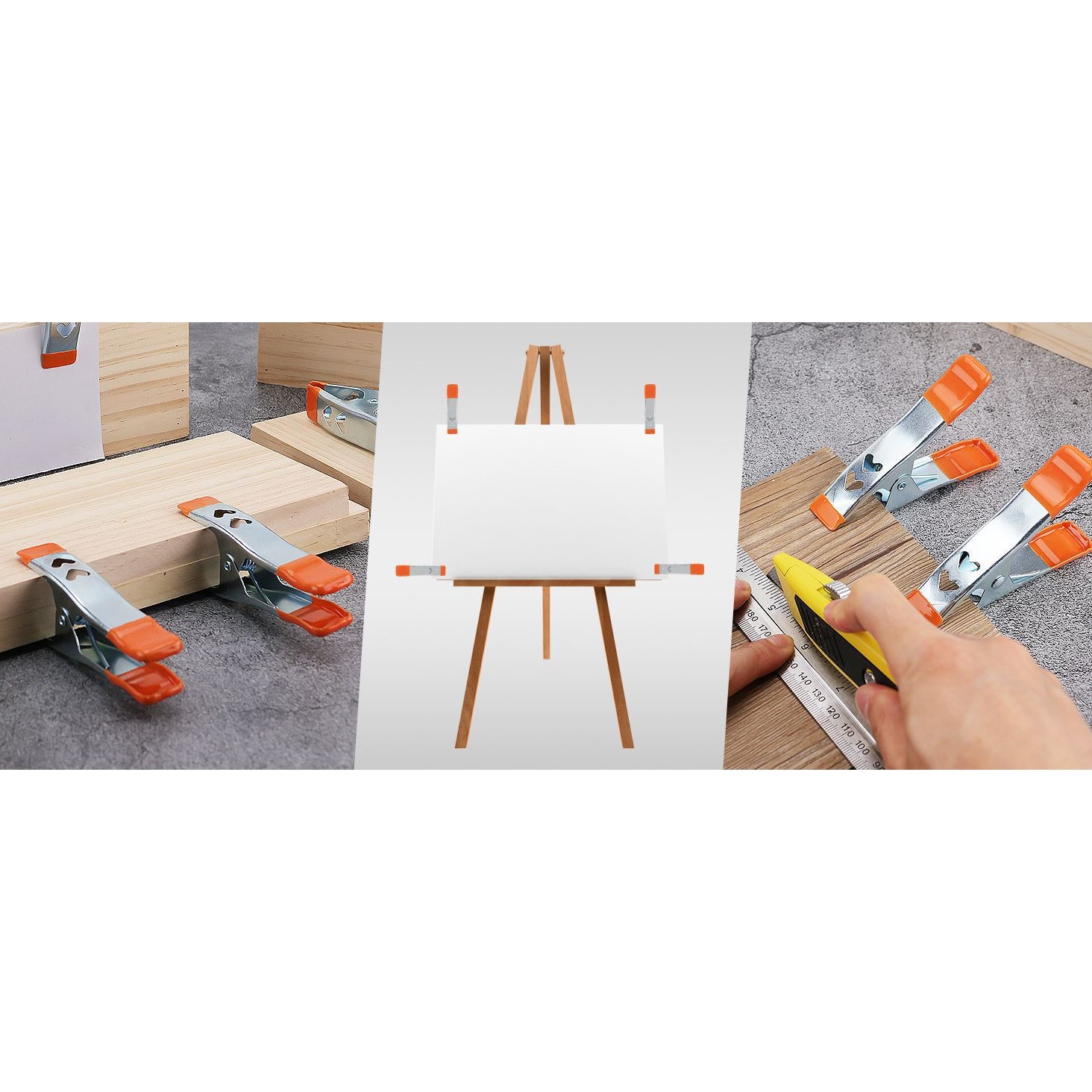 10-Piece 4" inch Spring Clamp, Spring Metal Spring Clamps, 1.5"-inch Jaw opening - South East Clearance Centre