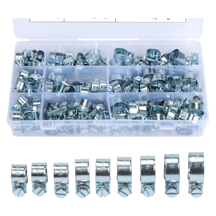 135 Piece Car Fuel Line Hose Clip Assortment Kit - South East Clearance Centre