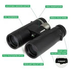 Ridgeline Binoculars 10x42 Bak4 Prism - Lightweight Ipx7 Waterproof #rlnb1042