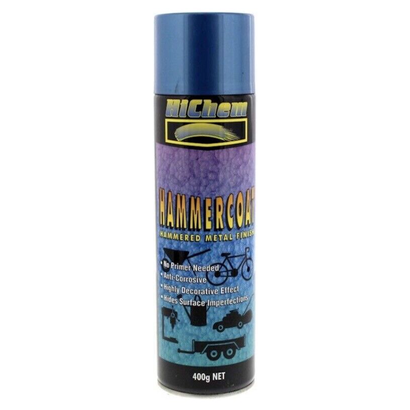 Hammercoat Dark Blue Spray Paint Can 400g HiChem Anti-Corrosive Protection - South East Clearance Centre