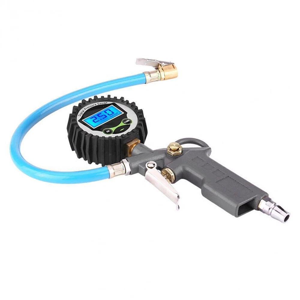 Digital Tire Inflator Pressure Gauge Car Air Line Tyre Pump Compressor 0-220 PSI - South East Clearance Centre