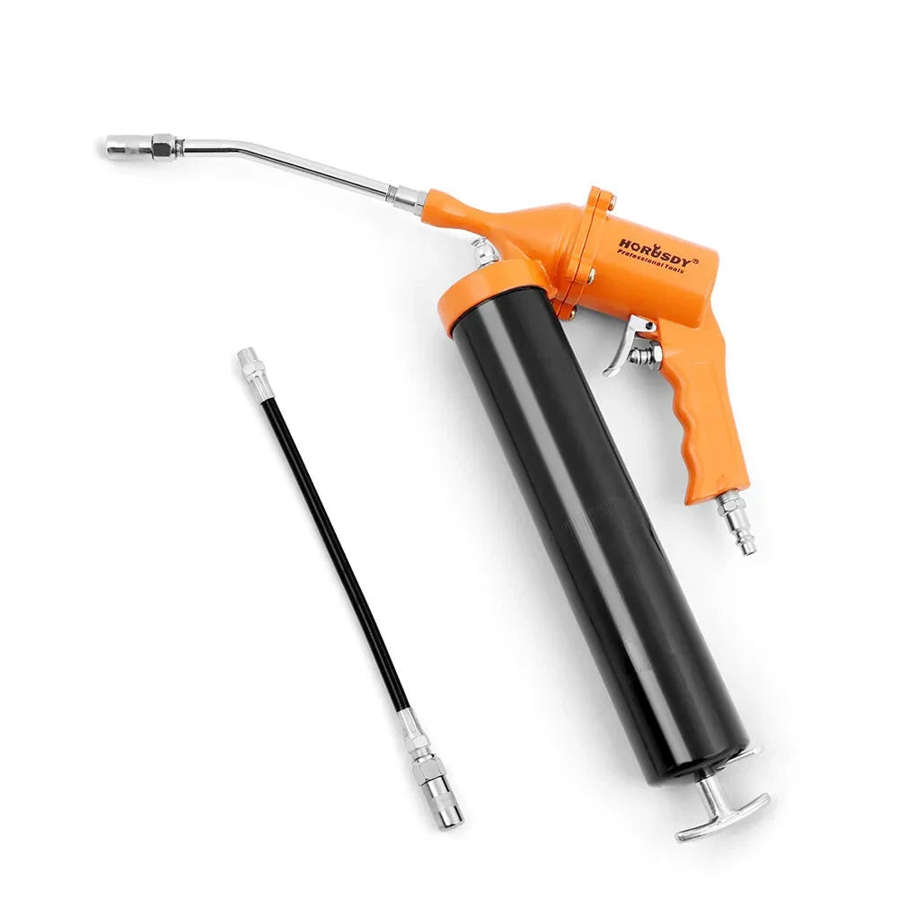 1/4" NPT Air Grease Gun Pneumatic 2400-6000PS Flexible Hose Extension Included - South East Clearance Centre