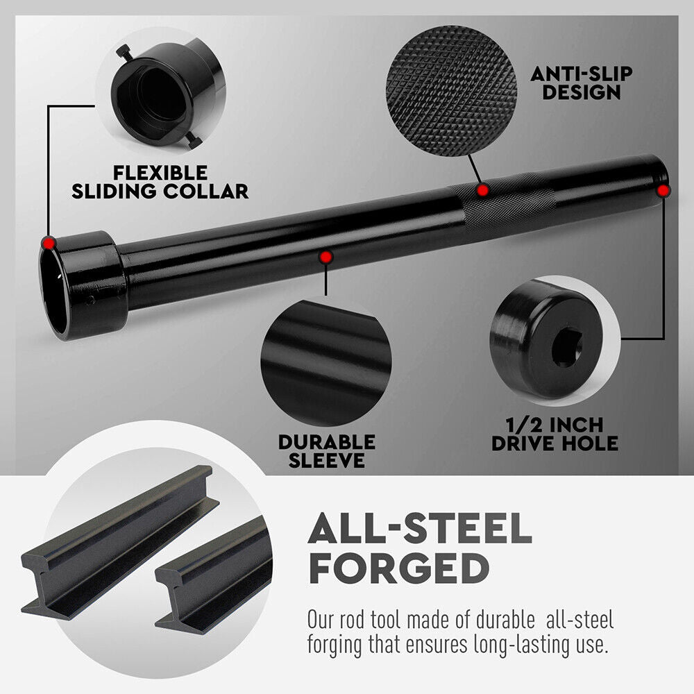 Inner Tie Rod Removal Tool Kit 1/2 Inch Drive Tube Inner Tie Rods Vehicle - South East Clearance Centre