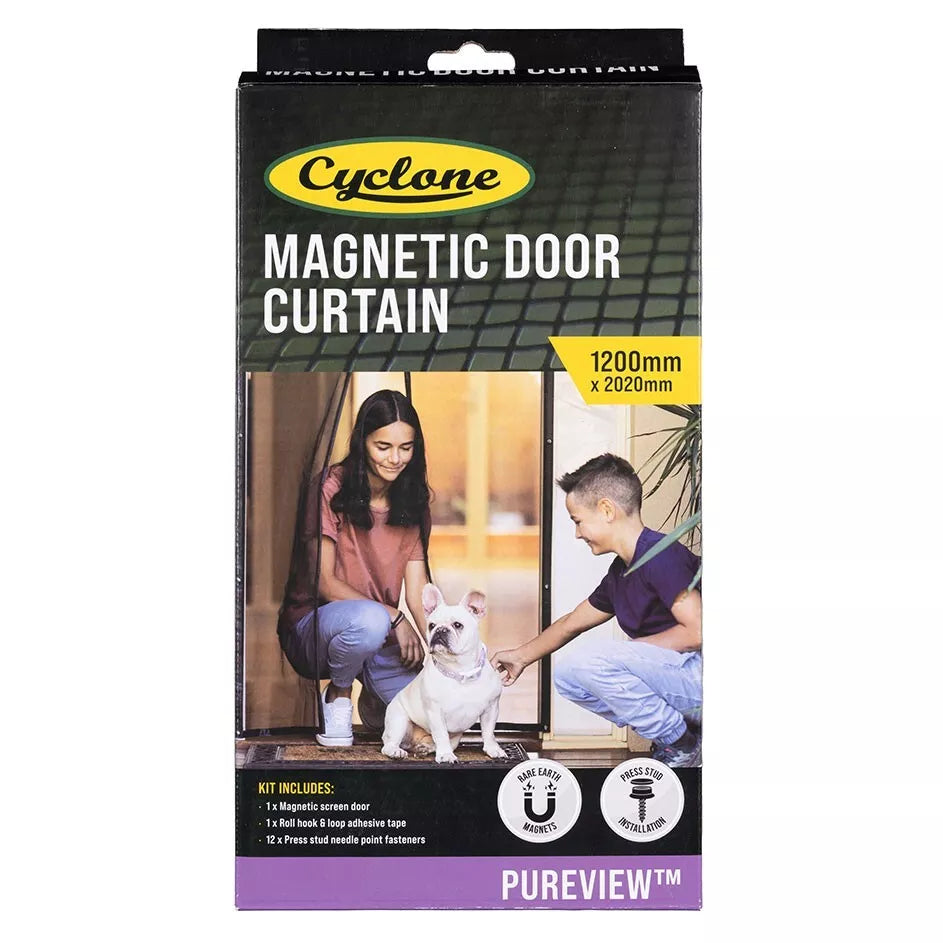 Cyclone Pureview Magnetic Screen Door Curtain 1200mm x 2020mm 30122361 - South East Clearance Centre