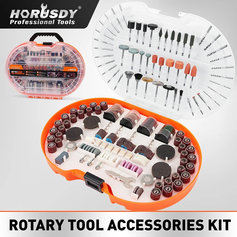 308-Piece Rotary Tool Accessories Kit – Compatible with Dremel
