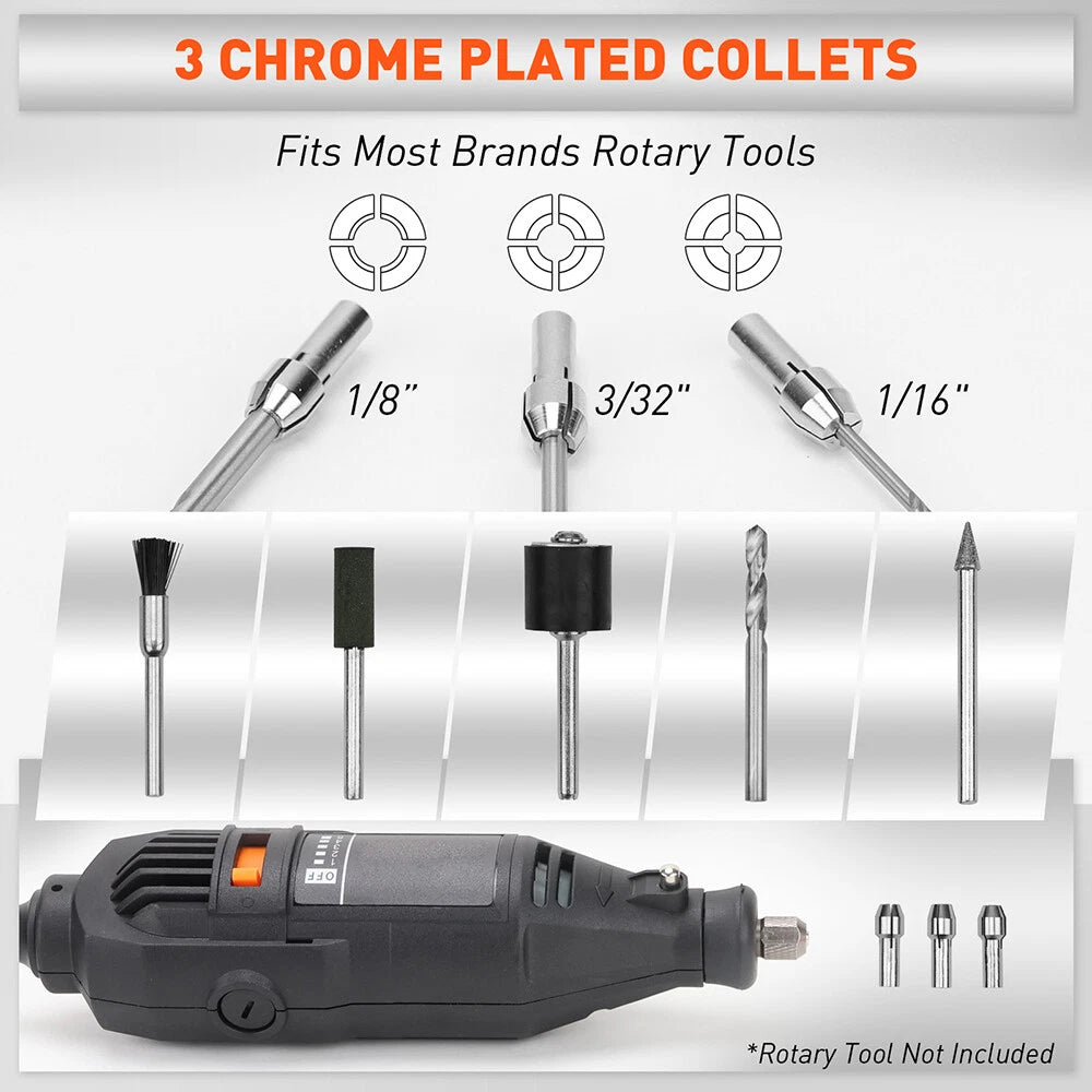 308-Piece Rotary Tool Accessories Kit – Compatible with Dremel
