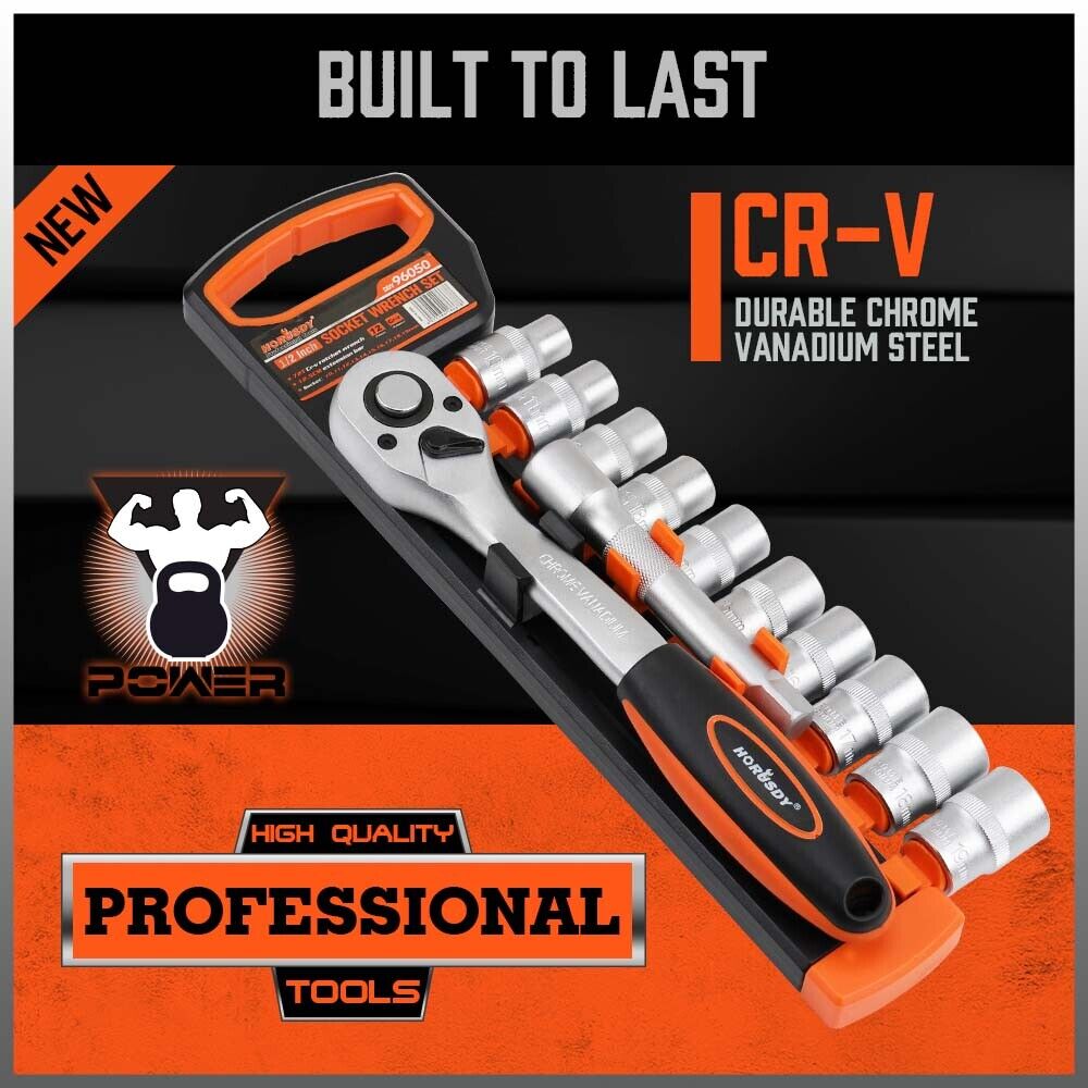 1/2" Ratchet Socket Wrench Set Extension Bar | 12 pieces - South East Clearance Centre