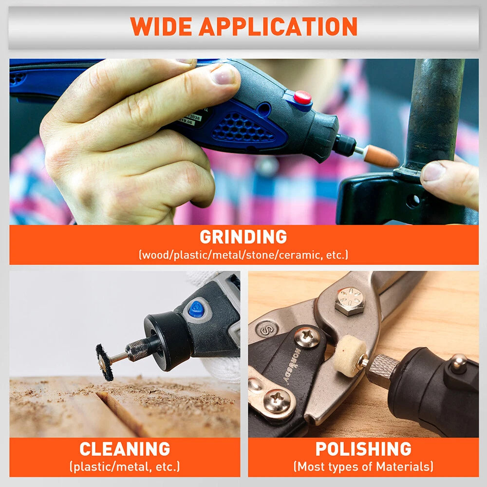 308-Piece Rotary Tool Accessories Kit – Compatible with Dremel